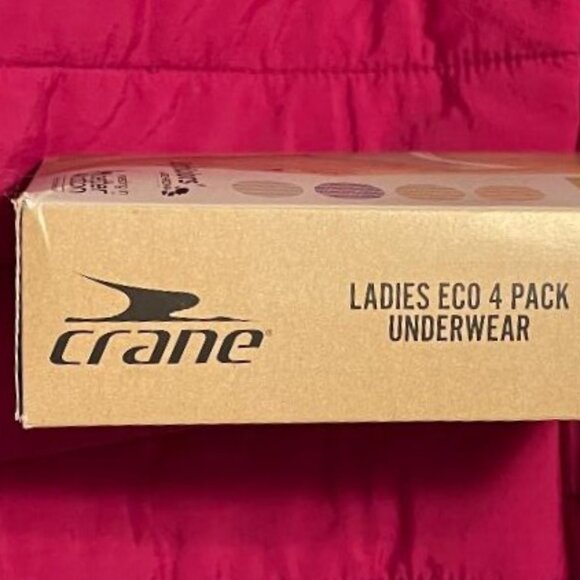 BRAND NEW ~ CRANE ~ 4 PACK ~ LADIES ECO BIKINI UNDERWEAR UNDIES ~ SIZE L / LARGE - Picture 9 of 16